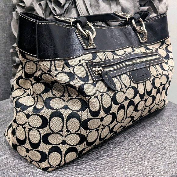 Coach Handbag with Leather - Picture 5 of 5